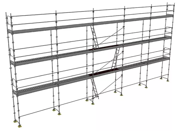 Gerüst  mit Plattformen