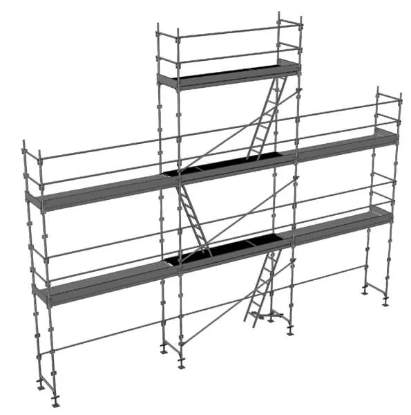 Gerüst  mit Plattformen